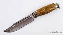 Охотничий нож  Авторский Нож из Дамаска №39