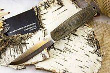 Цельный нож из металла Owl Knife финка малая с каплей North-S