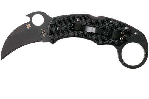 96 Spyderco Складной нож керамбит Karahawk All Black - Spyderco 170GBBKP фото 10