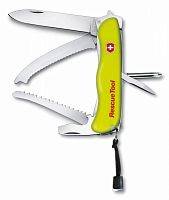 Боевой нож Victorinox Нож перочинный Victorinox RescueTool 0.8623.N с фиксатором лезвия 15 функций желтый люминисцентный